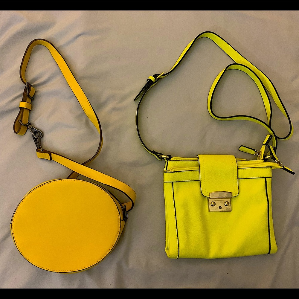 Yellow crossbody purse combo